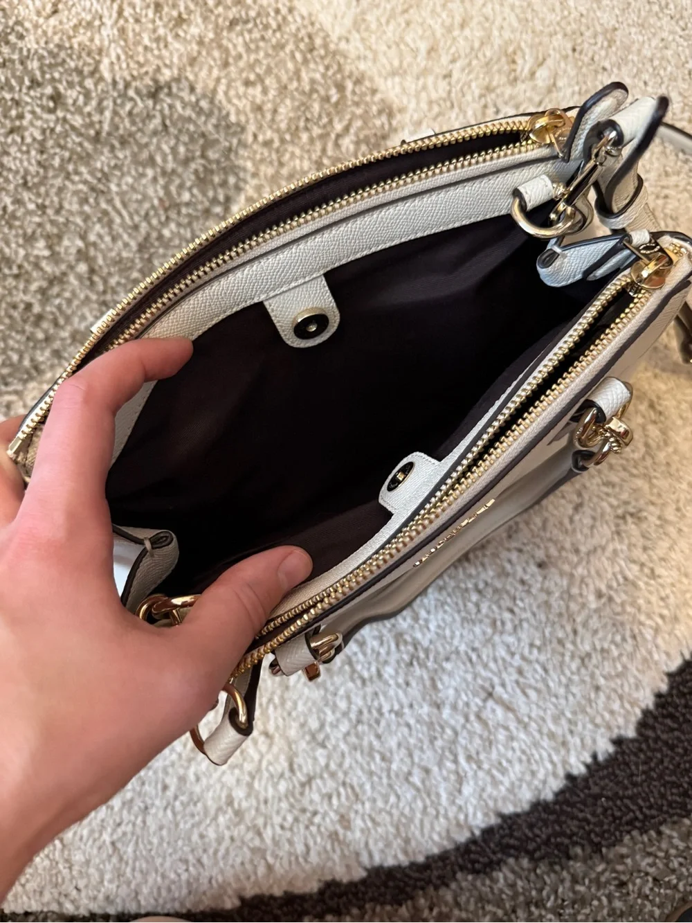 Coach pebble leather